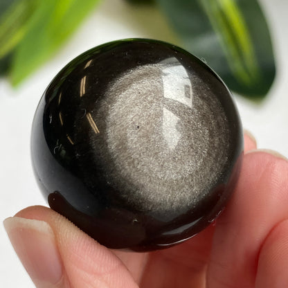 Sheen Obsidian Sphere, 1.4in