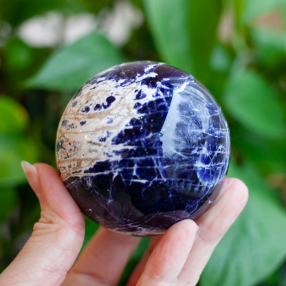 Sodalite Sphere, 68mm