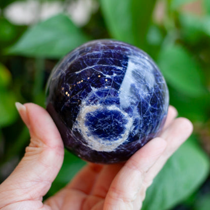 Sodalite Sphere, 68mm