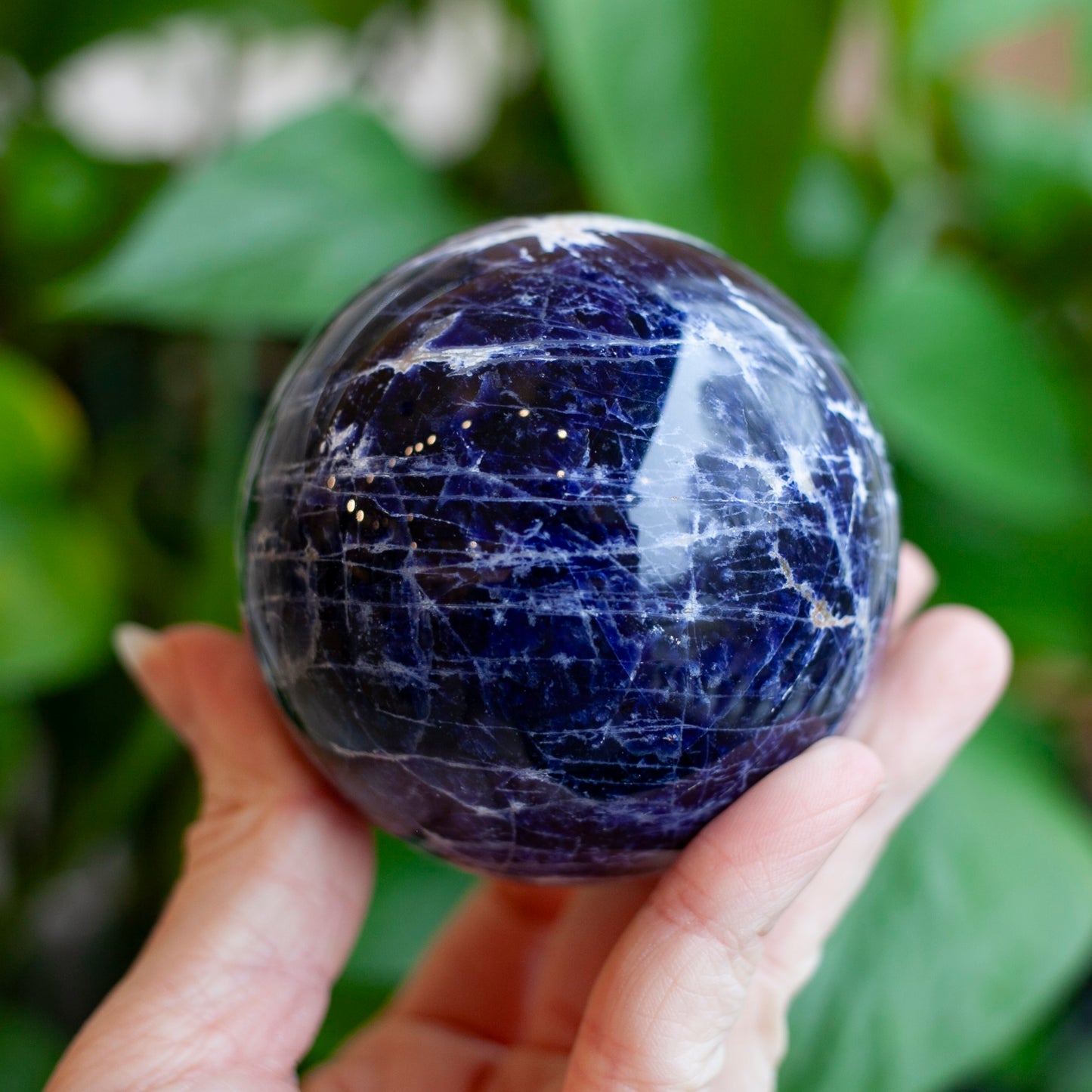 Sodalite Sphere, 68mm