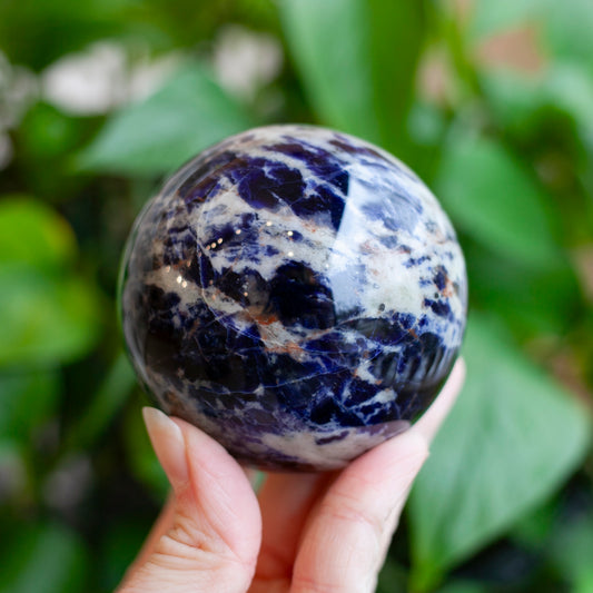 Sodalite Sphere, 71mm