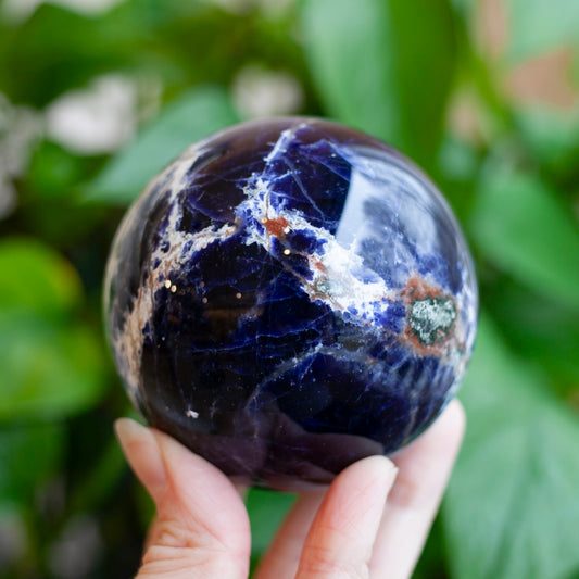 Sodalite Sphere, 74mm