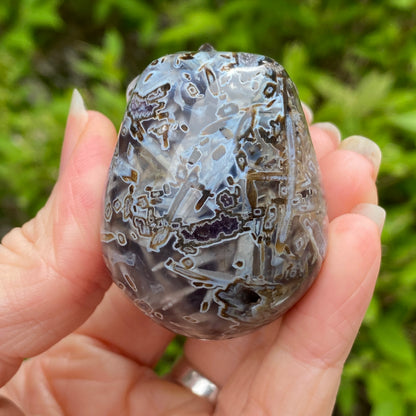 Turkish Stick Agate Skull, 2.1in