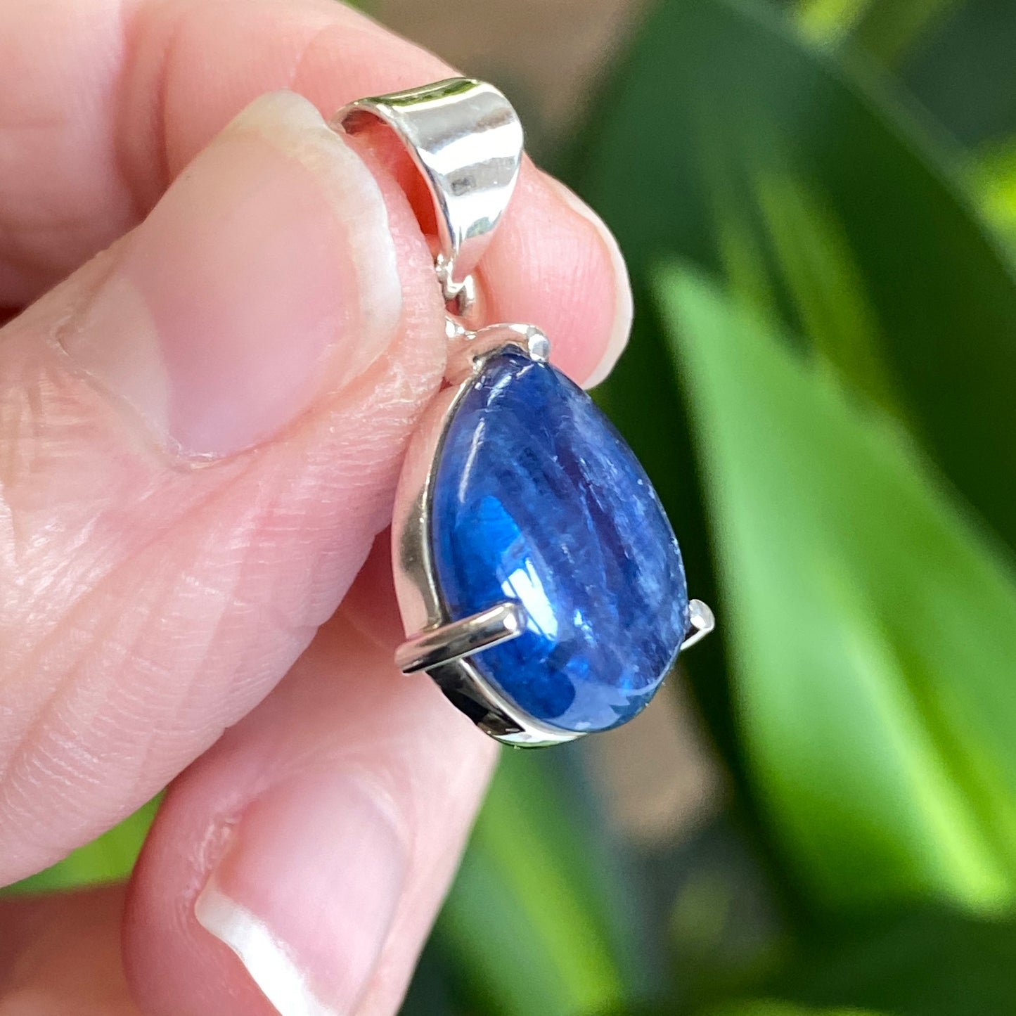 Blue Kyanite Pendant, .925 Sterling Silver
