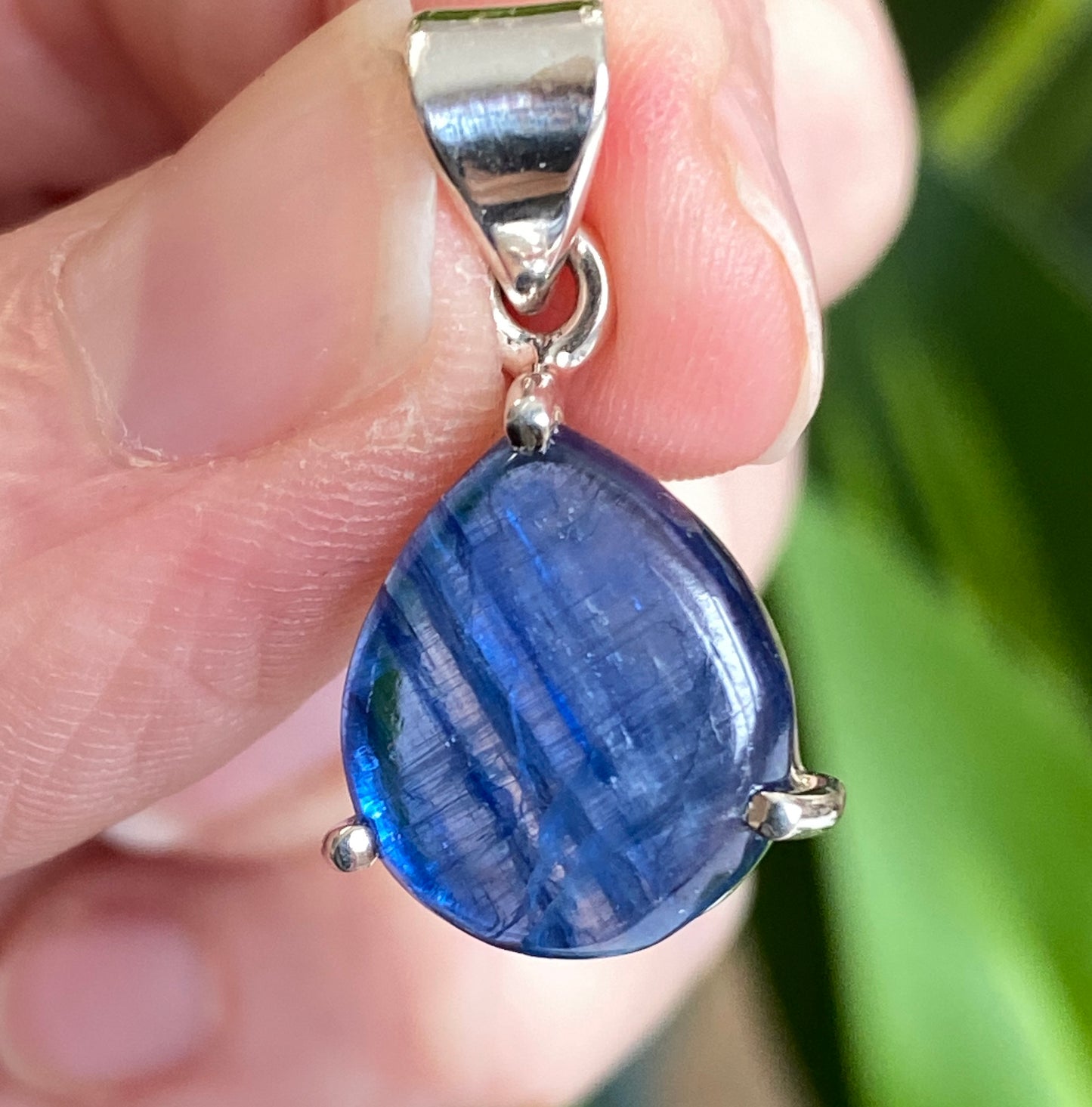 Blue Kyanite Pendant, .925 Sterling Silver