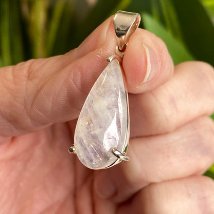 Rainbow Moonstone Pendant, .925 Sterling Silver
