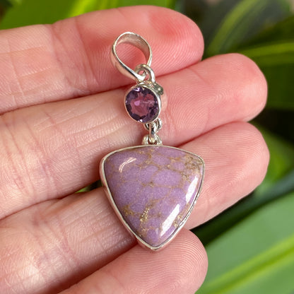 Phosphosiderite Pendant, .925 Sterling Silver