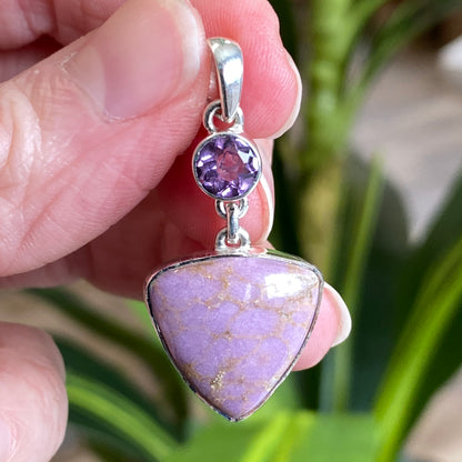 Phosphosiderite Pendant, .925 Sterling Silver