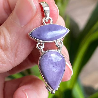 Tiffany Stone Pendant, .925 Sterling Silver