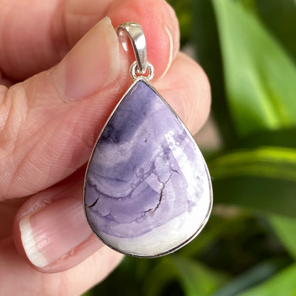 Tiffany Stone Pendant, .925 Sterling Silver