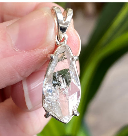 Herkimer Diamond Pendant, .925 Sterling Silver