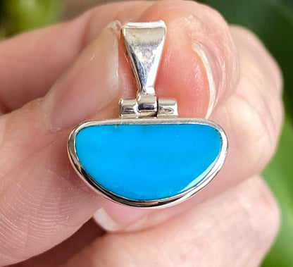 Cloud Mine Turquoise Pendant, .925 Sterling Silver