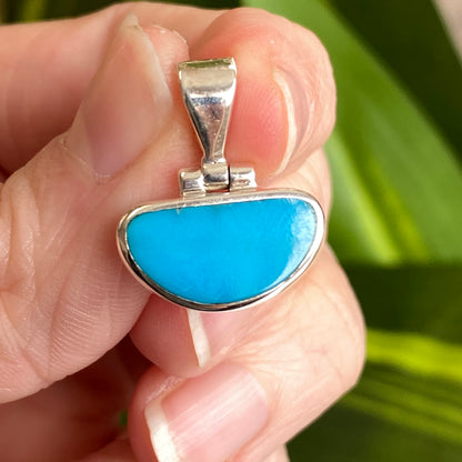Cloud Mine Turquoise Pendant, .925 Sterling Silver
