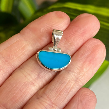 Cloud Mine Turquoise Pendant, .925 Sterling Silver