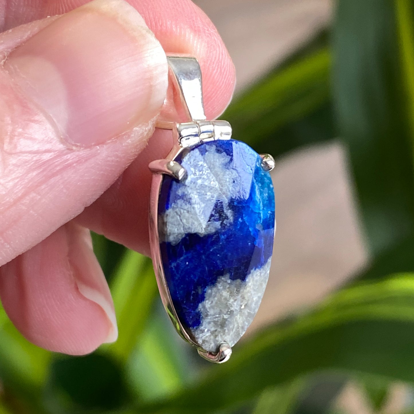 Afghanite Pendant, .925 Sterling Silver