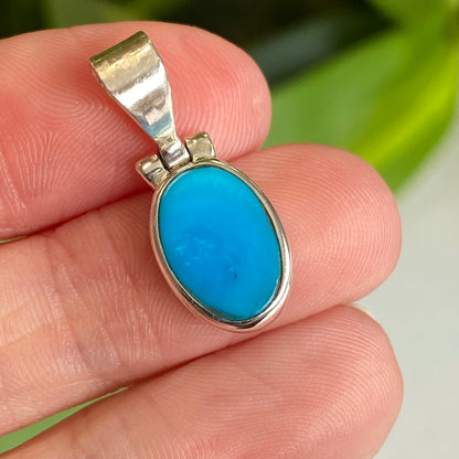 Cloud Mine Turquoise Pendant, .925 Sterling Silver
