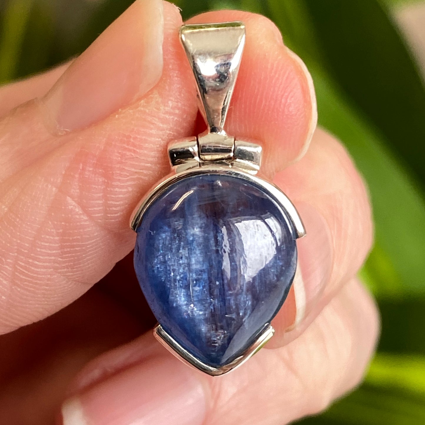 Blue Kyanite Pendant, .925 Sterling Silver