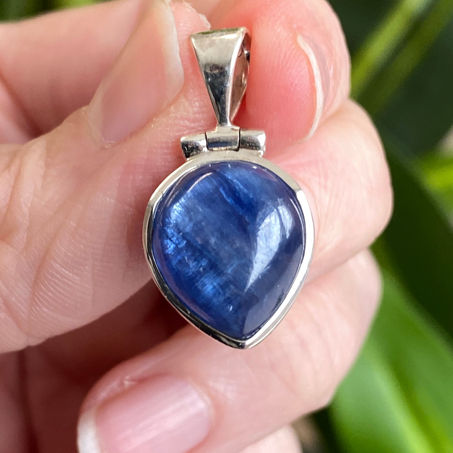 Blue Kyanite Pendant, .925 Sterling Silver