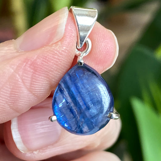 Blue Kyanite Pendant, .925 Sterling Silver