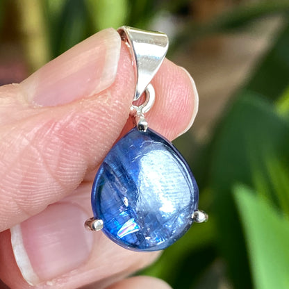 Blue Kyanite Pendant, .925 Sterling Silver