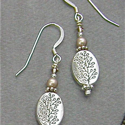 Willow Tree Jewelry Collection with Graphite and Pearl, Handmade in Wisconsin