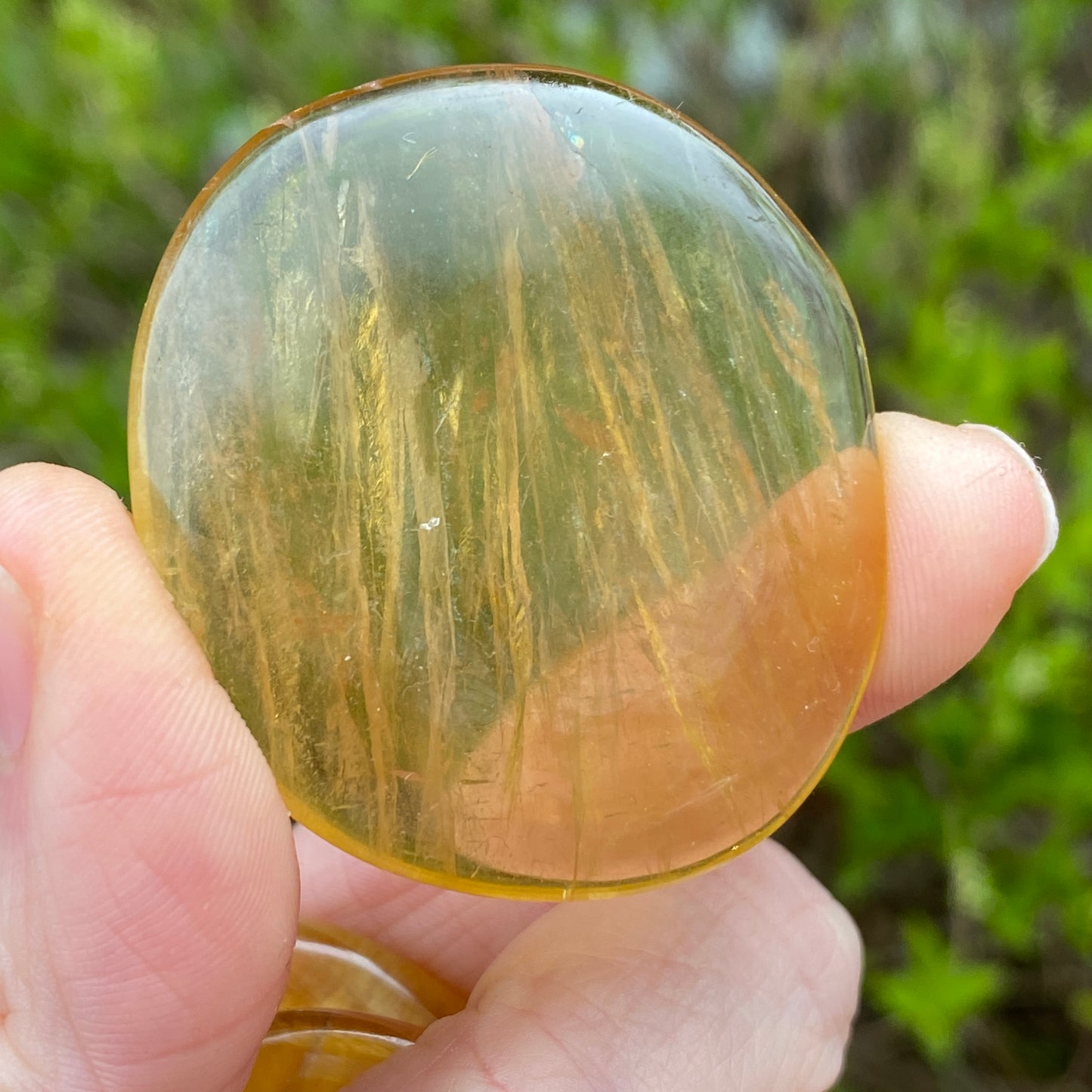 Yellow Fluorite Worry Stone