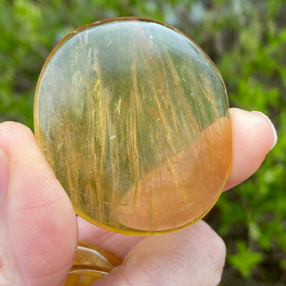 Yellow Fluorite Worry Stone
