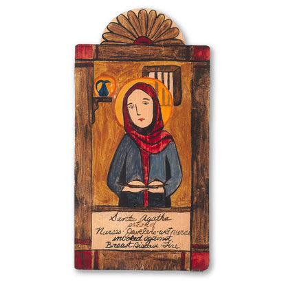 St. Agatha Pocket Saint, Patroness of Nurses, Wet Nurses, Jewelers