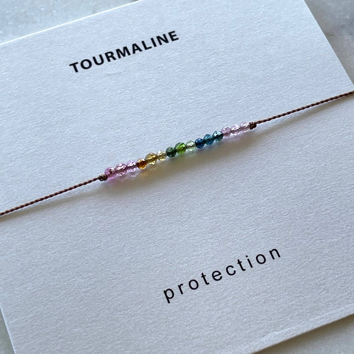 Watermelon Tourmaline Bracelet- Protection, Soulsilk