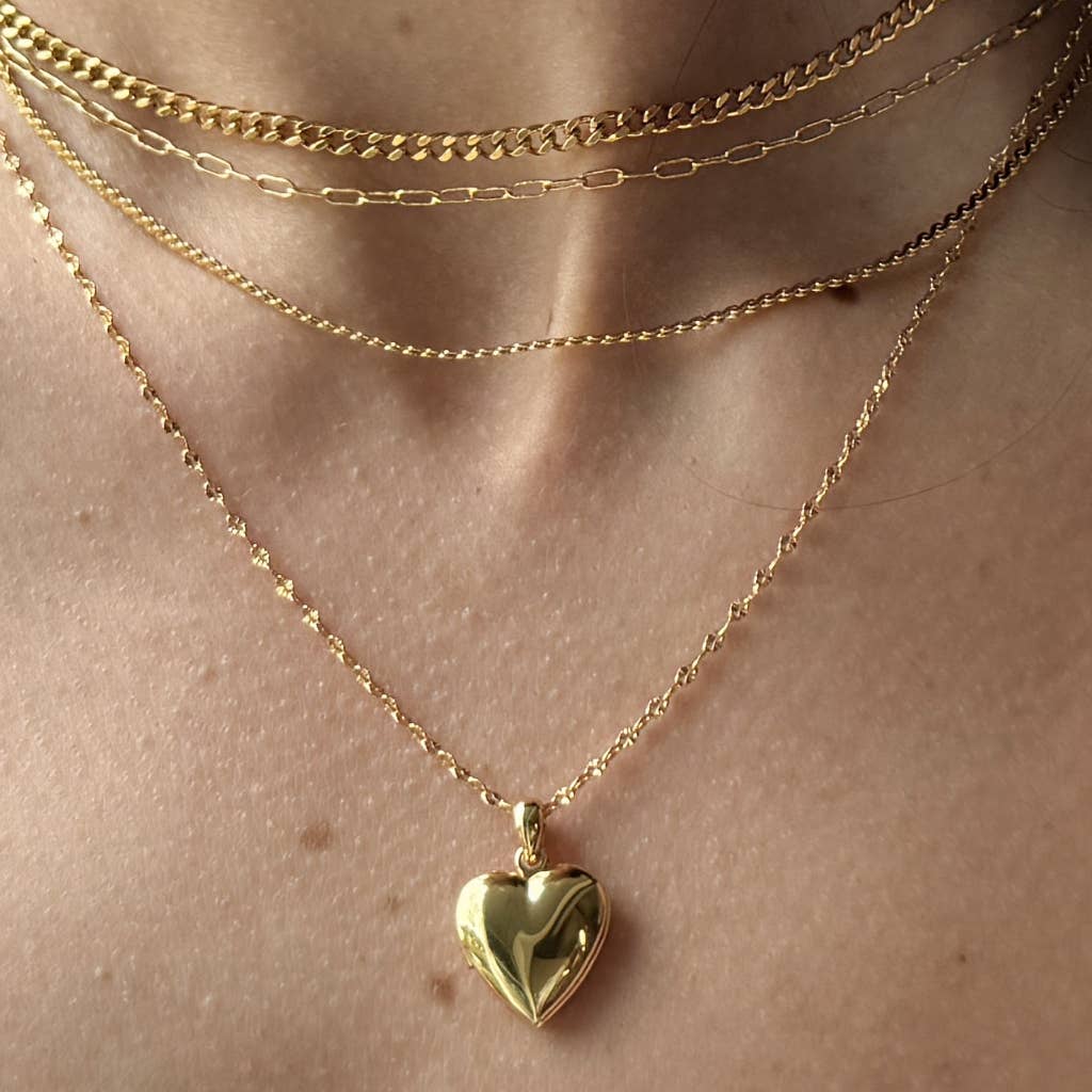 Golden Heart Locket, Gold