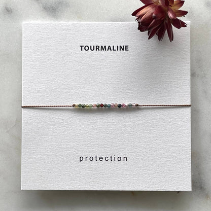 Watermelon Tourmaline Bracelet- Protection, Soulsilk