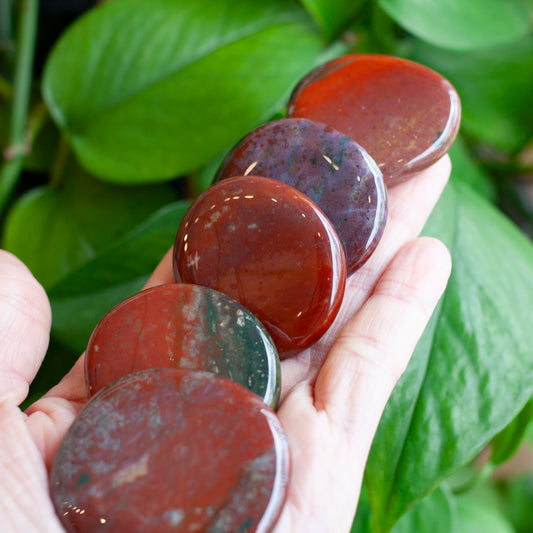 Bloodstone Worry Stone