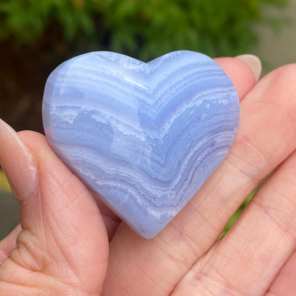 Blue Lace Agate Heart