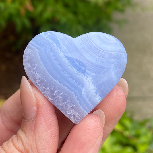 Blue Lace Agate Heart