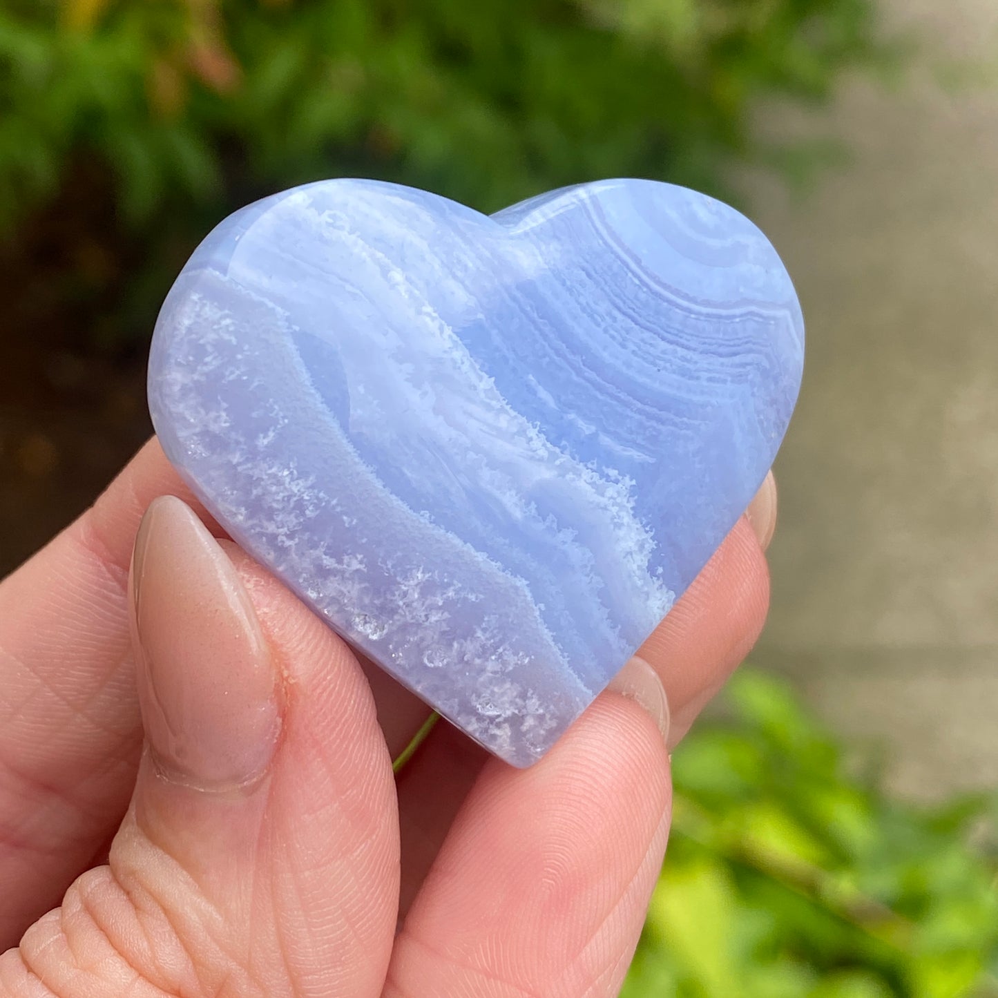 Blue Lace Agate Heart