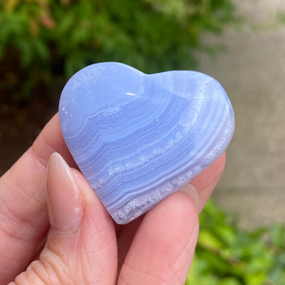 Blue Lace Agate Heart