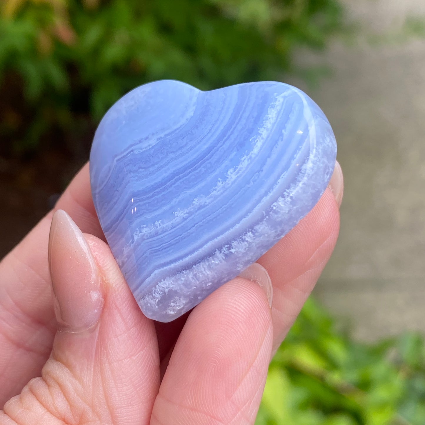 Blue Lace Agate Heart