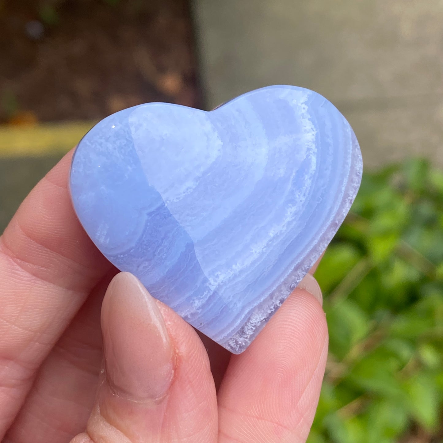 Blue Lace Agate Heart