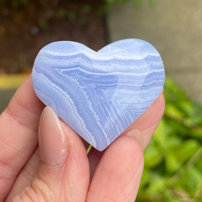 Blue Lace Agate Heart