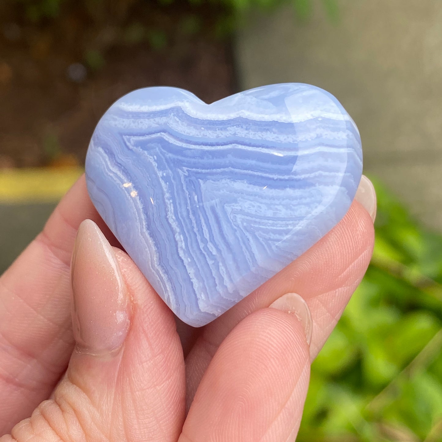 Blue Lace Agate Heart