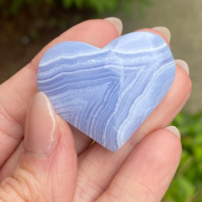 Blue Lace Agate Heart