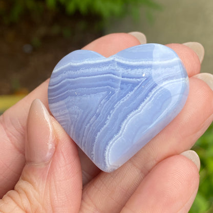 Blue Lace Agate Heart