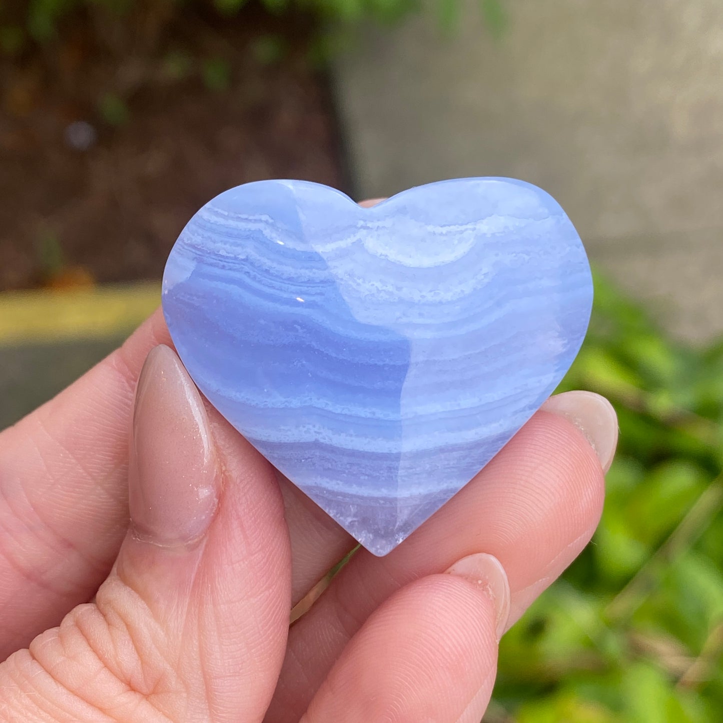 Blue Lace Agate Heart