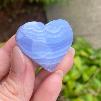 Blue Lace Agate Heart