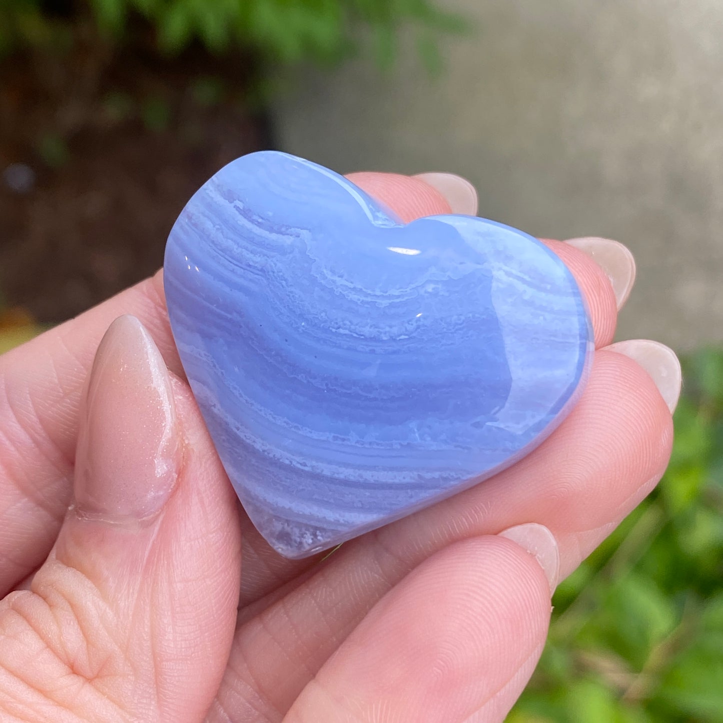 Blue Lace Agate Heart