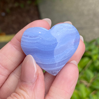 Blue Lace Agate Heart