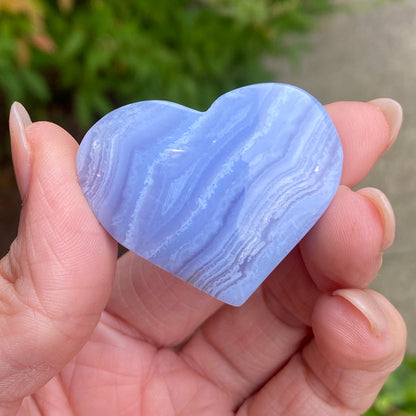 Blue Lace Agate Heart