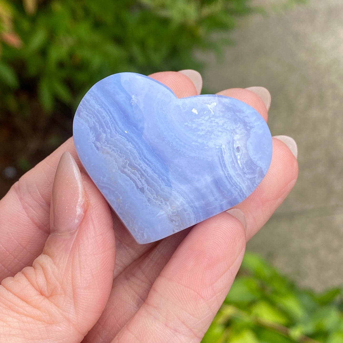 Blue Lace Agate Heart