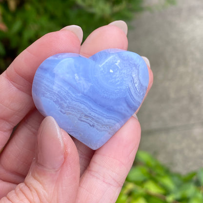 Blue Lace Agate Heart