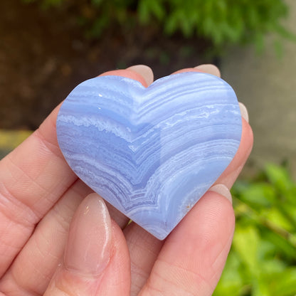 Blue Lace Agate Heart